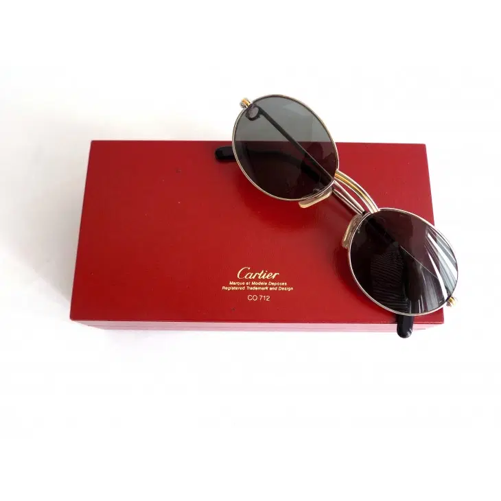 Vintage Cartier Sunglasses 135 Gold and Silver