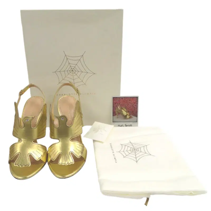 Charlotte Olympia High Spirits metallic leather sandals