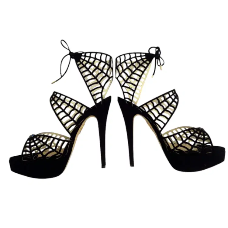 Charlotte Olympia �Caught in Charlotte�s Web� Suede Sandals-Hover-Image