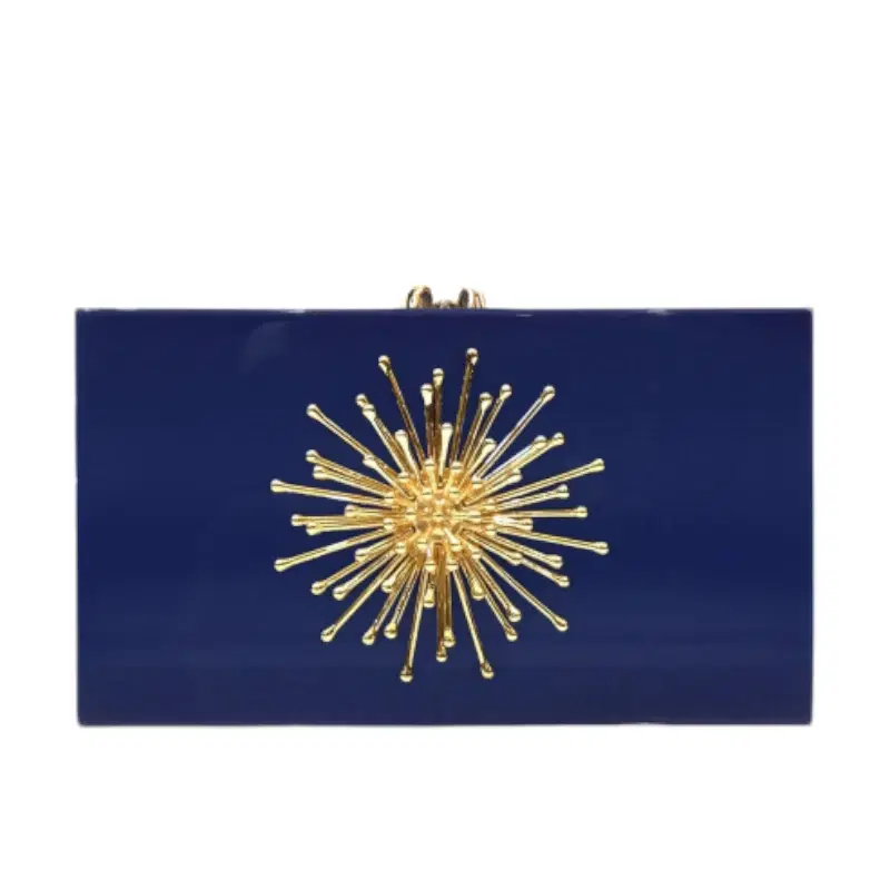 CHARLOTTE OLYMPIA Cobalt Blue Orbital Pandora Clutch
