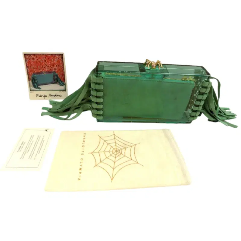 Charlotte Olympia Fringe Pandora Clutch Bag