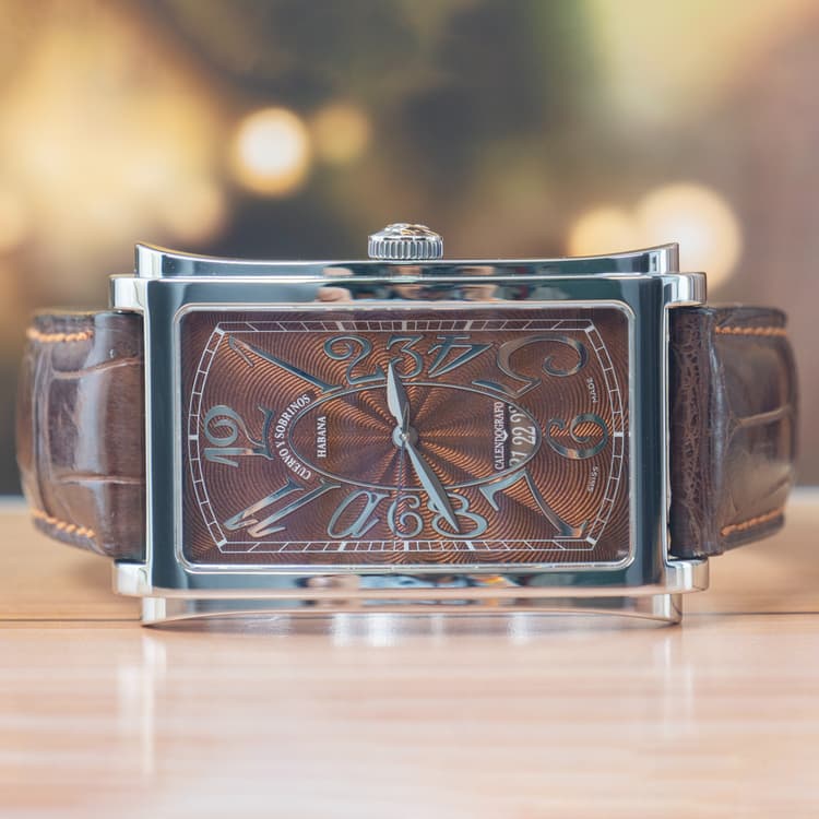Cuervo Y Sobrinos Prominente Stainless Steel Automatic Watch-Hover-Image