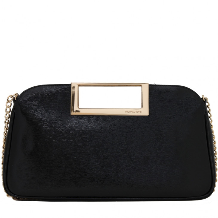 MICHAEL KORS: Michael Jet Set clutch bag in grained leather - Black | MICHAEL  KORS clutch 34S2GT9W3L online at GIGLIO.COM