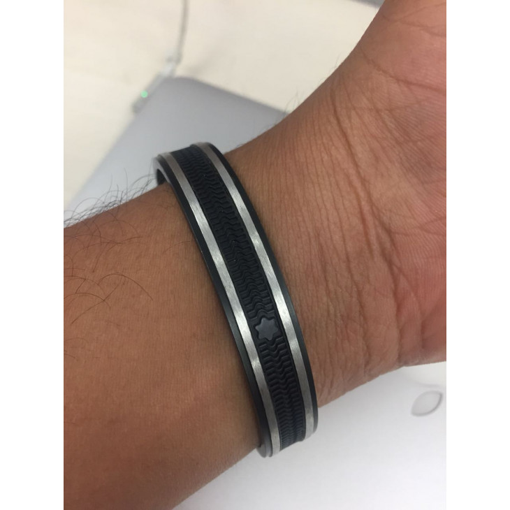 Bracelet Wrap Me Rubber and Steel - Luxury Bracelets – Montblanc® US