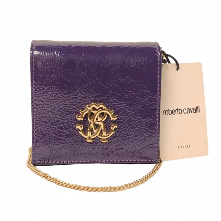 Roberto Cavalli Purple Box Shoulder Bag ○ Labellov ○ Buy and Sell Authentic  Luxury