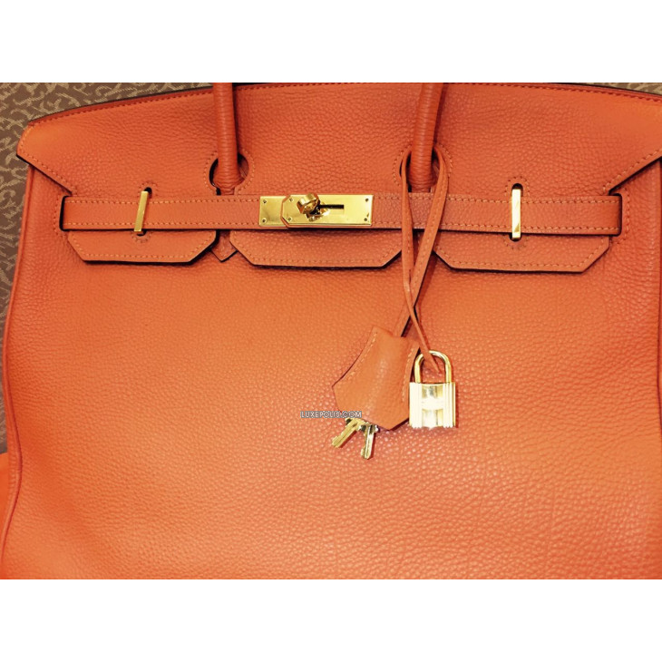 Hermès Orange Swift Leather Birkin 30 at the best price