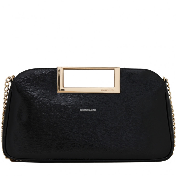 Leather clutch bag Michael Kors Black in Leather - 35394695