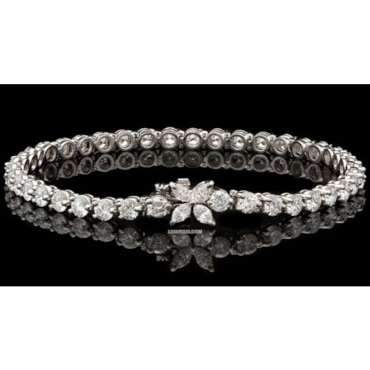 Tiffany Victoria Tennis Bracelet in Platinum with Diamonds  Tiffany  Co