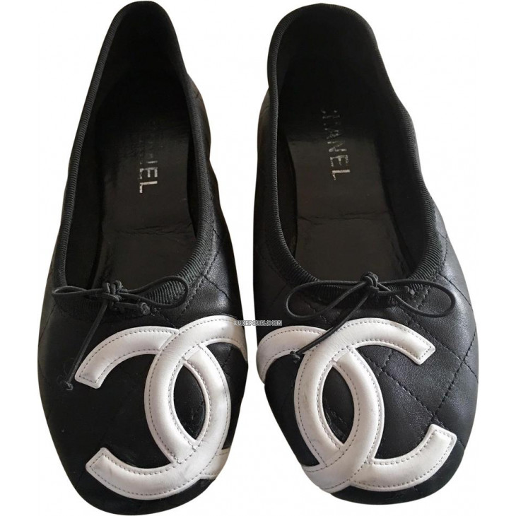 Chanel Quilted Cambon CC Ballet Flats