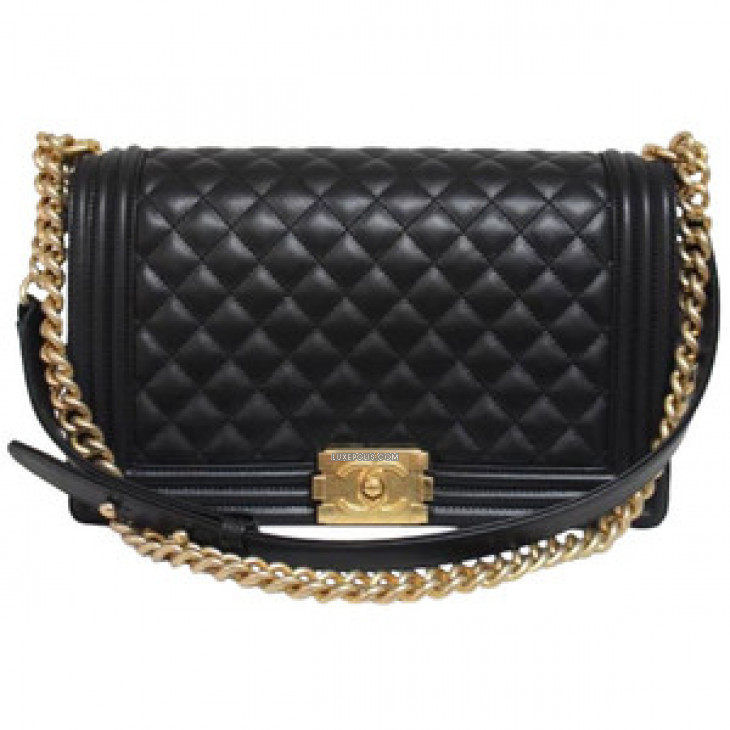 Chanel Large Boy Quilted Flap Bag   - India's Most Trusted  Online Luxury Destination