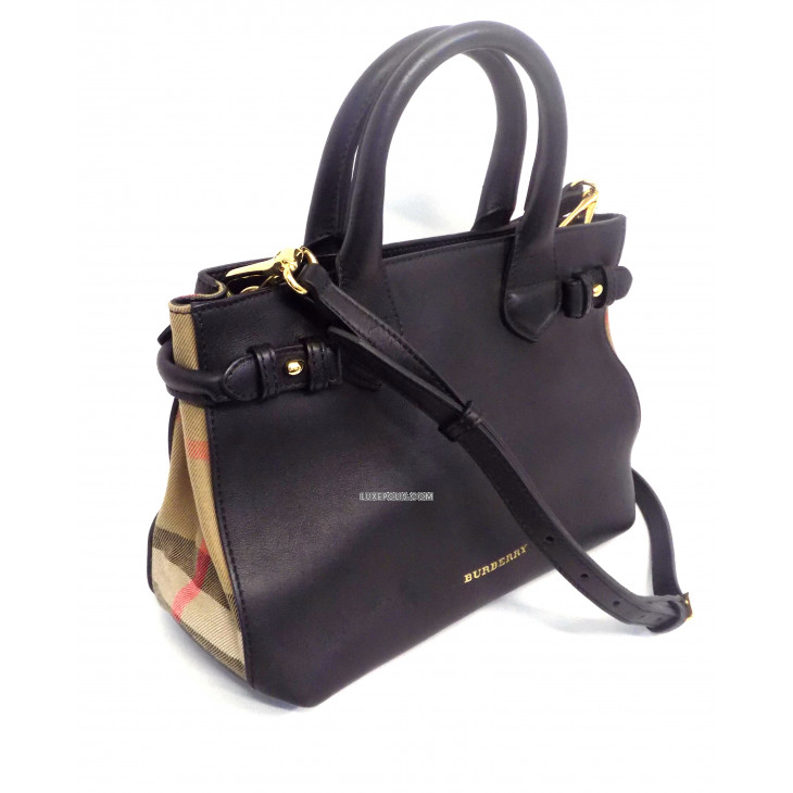 Black Burberry Leather Handbag