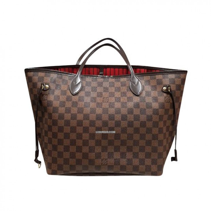 Buy Brand New Luxury Louis Vuitton Damier Ebene Neverfull MM Bag Online