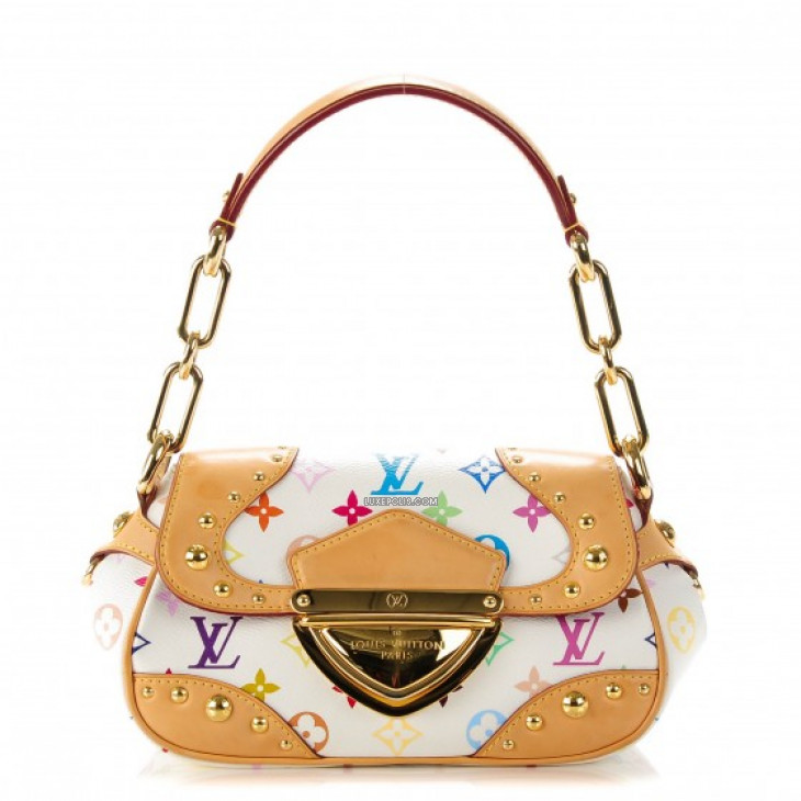Buy Pre-owned & Brand new Luxury Louis Vuitton White Monogram Multicolore  Marilyn Bag Online
