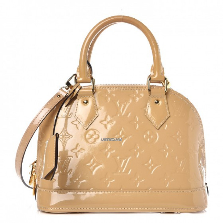 Buy Pre-owned & Brand new Luxury Louis Vuitton Dune Monogram Vernis Alma BB  Bag Online
