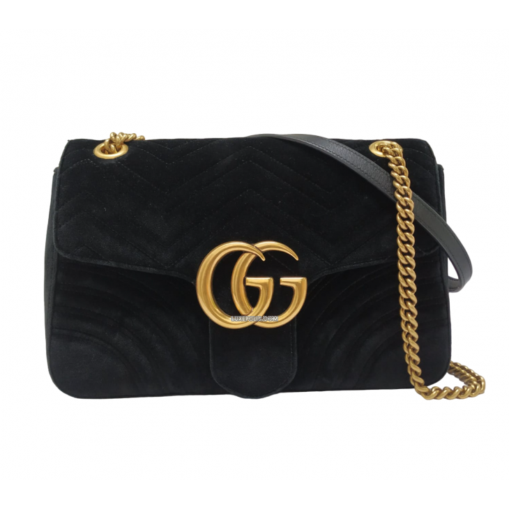 Buy Pre-owned & Brand new Luxury Gucci Black GG Monogram Canvas Baguette Bag  Online