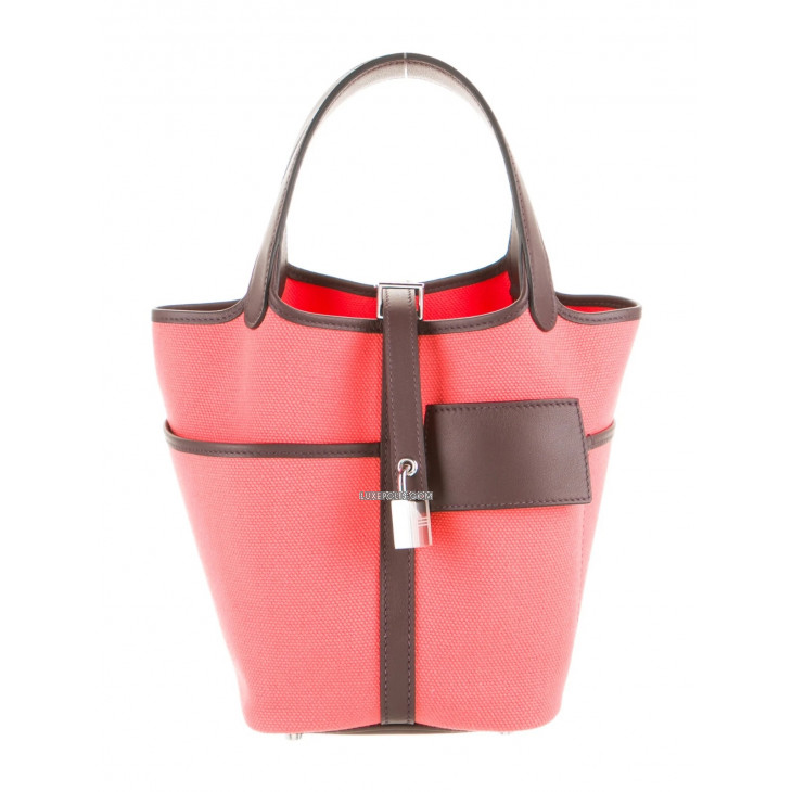 Hermès 2022 Toile Goeland & Swift Cargo Picotin Lock 18 - Black Handle  Bags, Handbags - HER450350