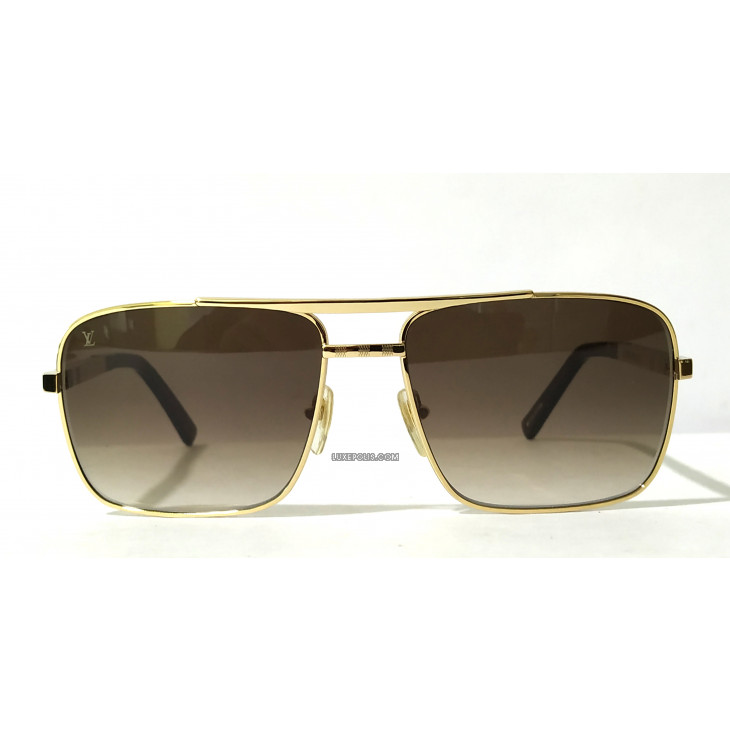 Authentic Louis Vuitton Mens Aviator Attitude Sunglasses Z0259U