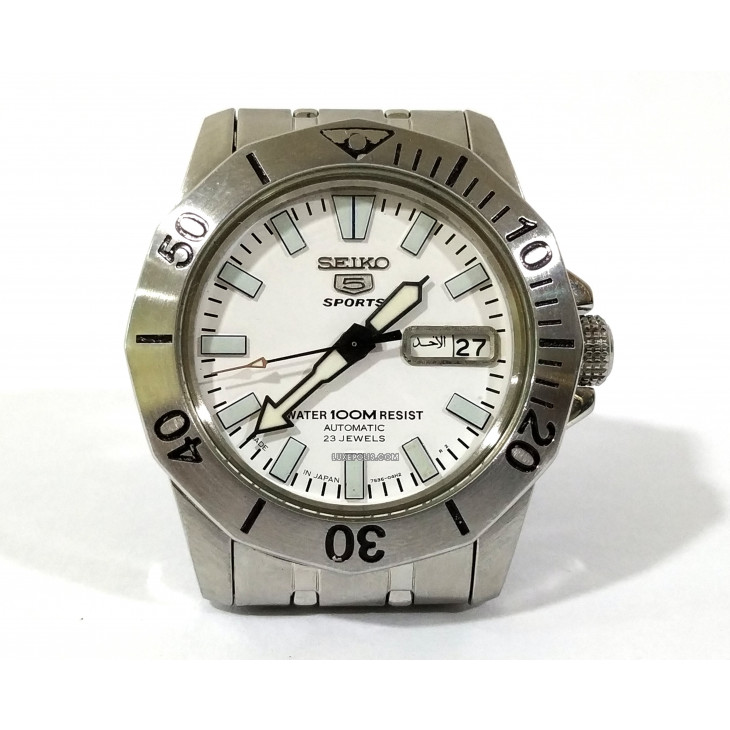 Buy Pre-owned & Brand new Luxury Seiko 5 Sports Automatic 23 SNZF81 SNZF81K1 SNZF81K Mens Watch Online | Luxepolis.Com