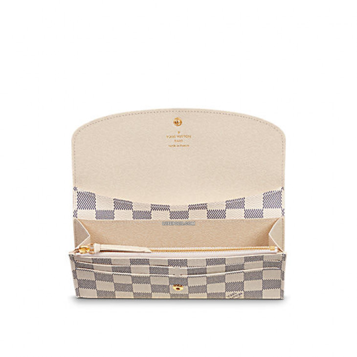 Buy Preowned Luxury Louis Vuitton Emilie Wallet - Damier Azur
