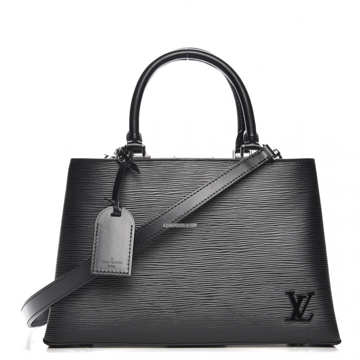 Louis Vuitton Freesia and Black Epi Leather Kleber PM at 1stDibs