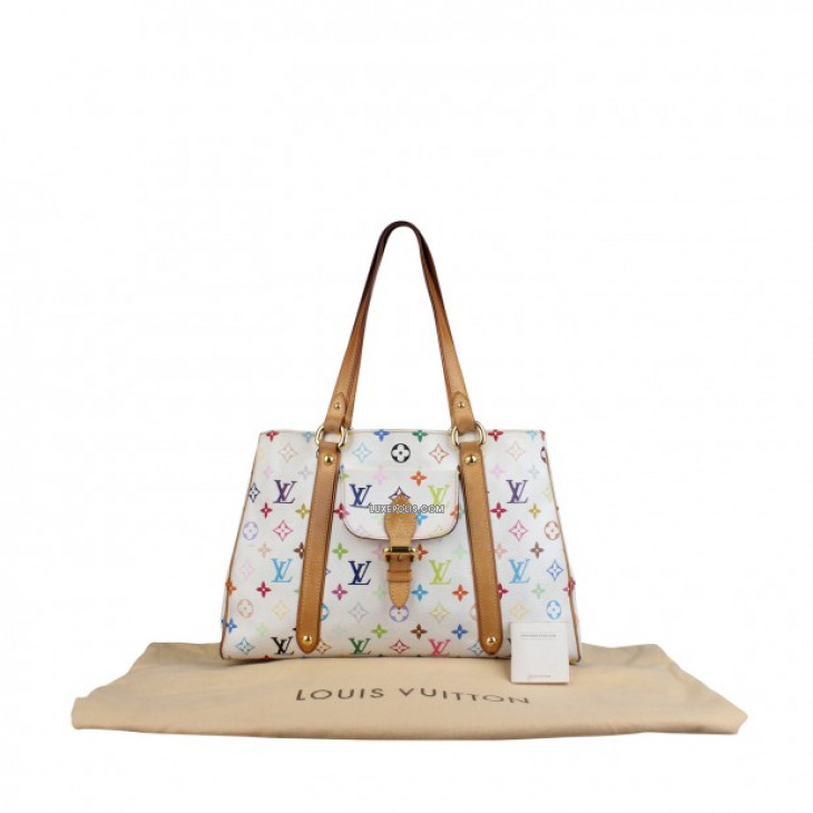 Buy Pre-owned & Brand new Luxury LOUIS VUITTON White Monogram Multicolore  Aurelia Bag Online