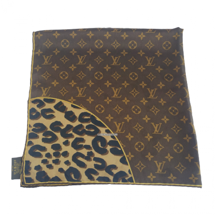 Buy Pre-owned & Brand new Luxury Louis Vuitton Monogram Leopard Silk Square  Scarf Online