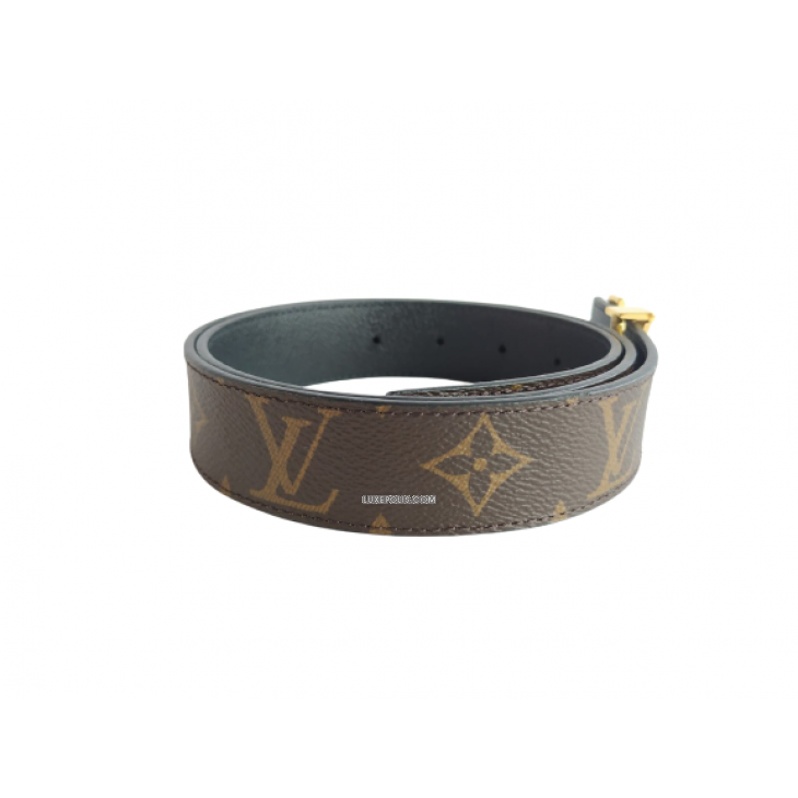 Louis Vuitton - Authenticated Initiales Belt - Cloth Brown for Men, Never Worn, with Tag