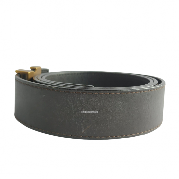 Buy Pre-owned & Brand new Luxury Louis Vuitton LV Initials Brown Leather  Belt Online