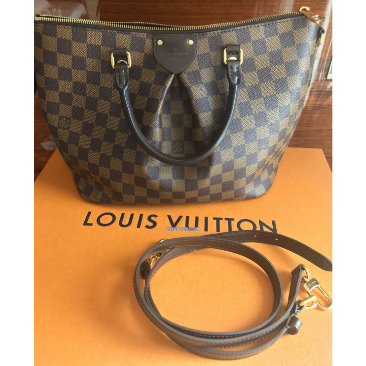 Buy Pre-owned & Brand new Luxury Louis Vuitton Damier Ebene Canvas Siena MM  Bag Online