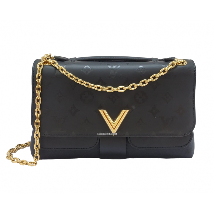Buy Pre-owned & Brand new Luxury Louis Vuitton Black Monogram Leather Very Chain  Bag Online