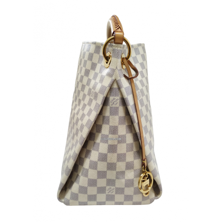 Louis Vuitton Artsy MM Damier Azur Shoulder Bag Women