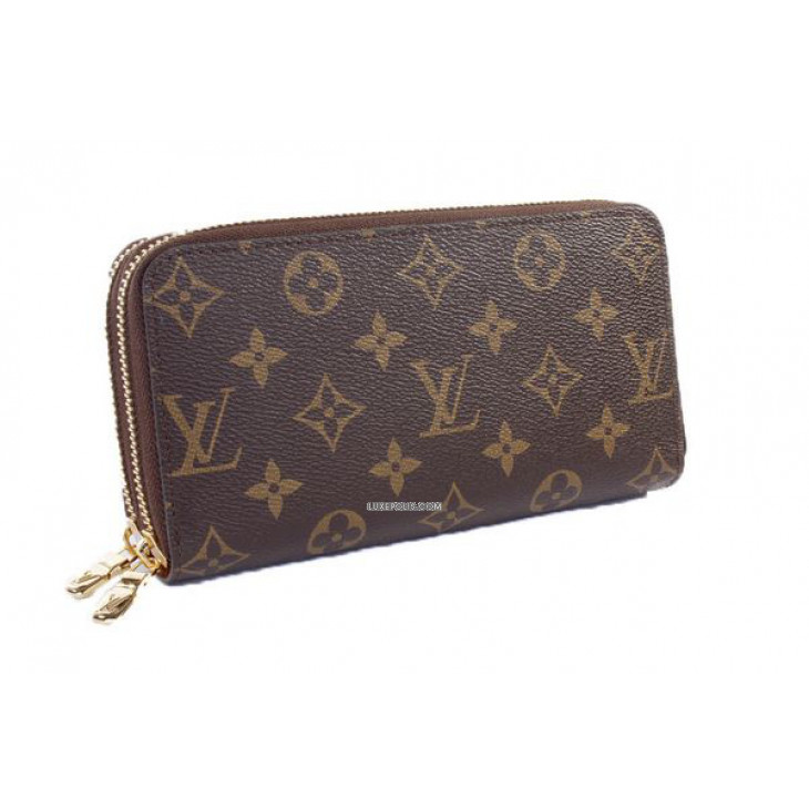Buy Pre-owned & Brand new Luxury Louis Vuitton Monogram Canvas Double  Zipper Wallet Online