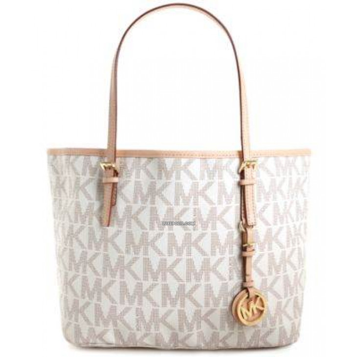 Michael Kors bag with allover logo print for women WhiteSilver  Buy  online at the best price on caposeriocom