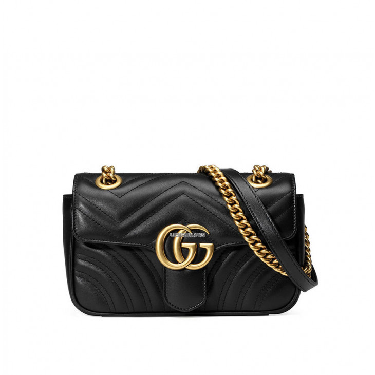 Gucci GG Marmont Small Diagonal Matelasse Bag Original GG Canvas