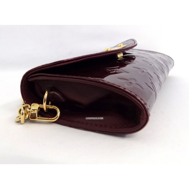 Authentic Louis Vuitton Vernis Monogram Beige Sunset Boulevard Clutch  Shoulder Bag