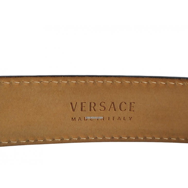 Versace Belt Coral Square Buckle