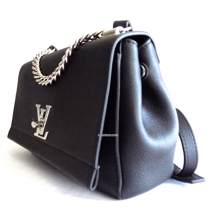 Louis Vuitton Black Leather Lockme II BB Messenger Crossbody Bag ref.575501  - Joli Closet