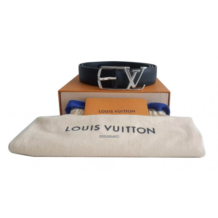Louis Vuitton Neogram Belt Leather Medium Black 55078137