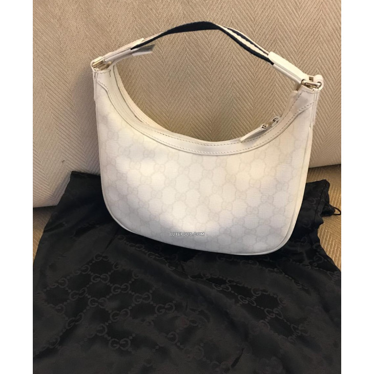 Buy Preowned Luxury Gucci 263757 White Coated Canvas Hobo Bag at Luxepolis  .com.