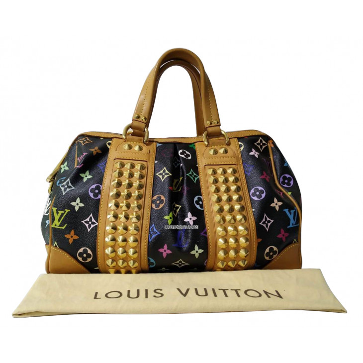 Preloved Louis Vuitton Black Multicolor Monogram Courtney MM