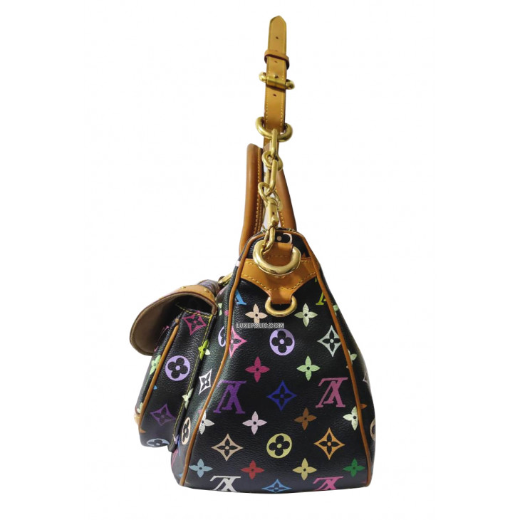 Double zip cloth crossbody bag Louis Vuitton Multicolour in Cloth