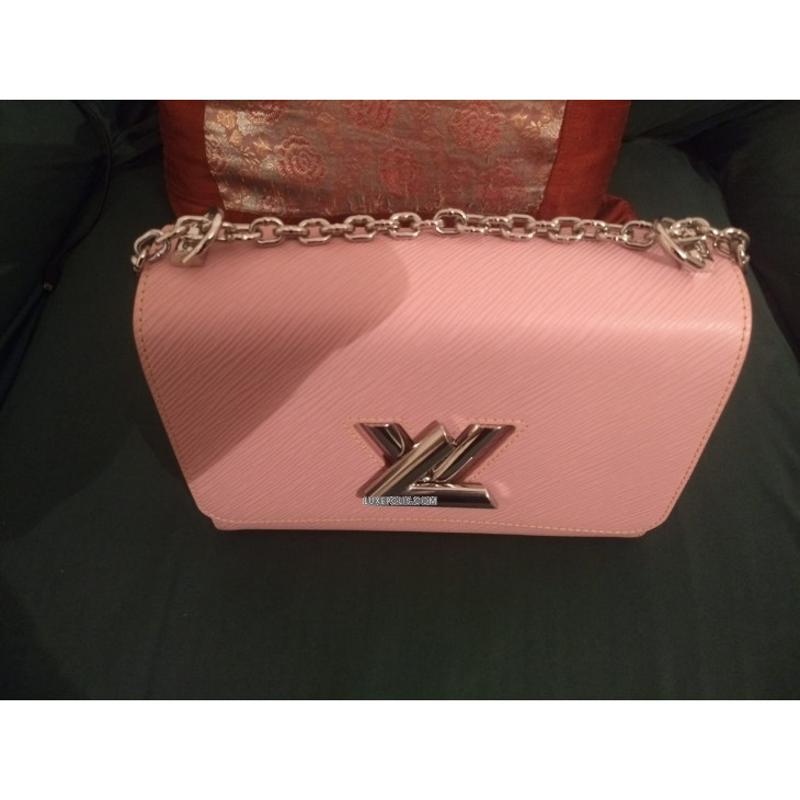 Louis Vuitton Twist Pink Epi Rose Ballerine Leather Chain Wallet