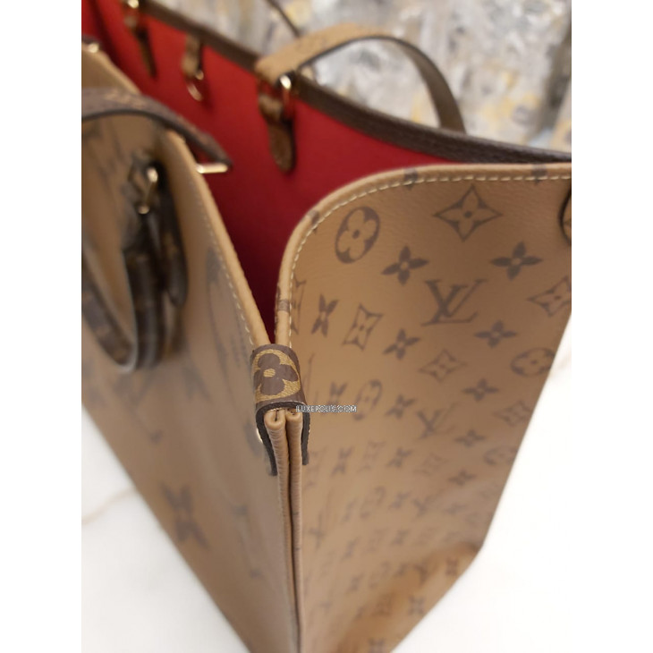 Used louis vuitton on the go mm tote / LARGE - LEATHER
