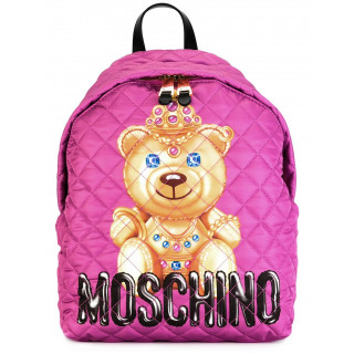 Moschino Pink Crowned Bear Backpack