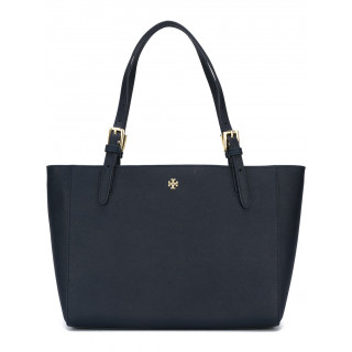 Tory Burch Navy Blue Calf Leather Tote 