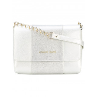Armani Jeans White Two-tone Shoulder Bag
