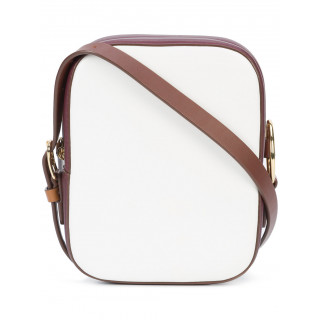 Diane Von Furstenberg  Ivory Leather Pocket Crossbody Bag