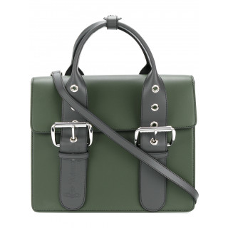 Vivienne Westwood Green Leather Alex Shoulder Bag
