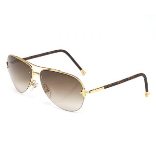 Louis Vuitton Goldtone Monogram Petite Viola Pilote Sunglasses