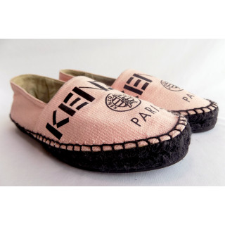 Kenzo Paris Pink Suede Espadrille Shoe